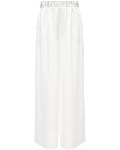 ARMARIUM Kay Pyjama-Hose aus Seide - Weiß
