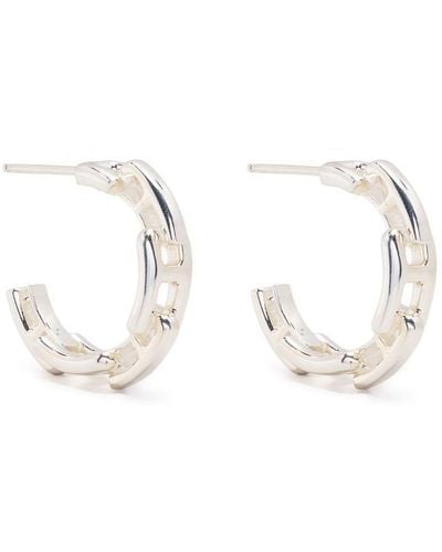 Ambush Chain Hoop Earrings - Metallic