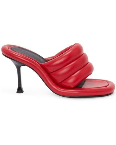 JW Anderson Bumper Tube Padded Sandals - Red