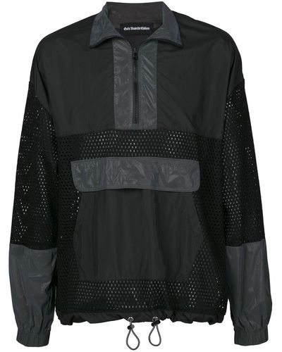 God's Masterful Children Mesh Panel Windbreakers - Black