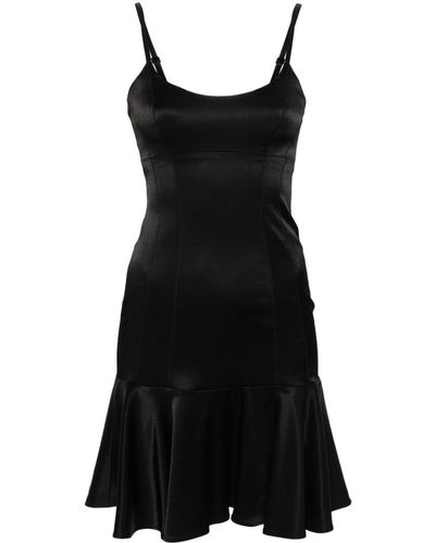 Moschino Jeans Satin Mini Dress - Black