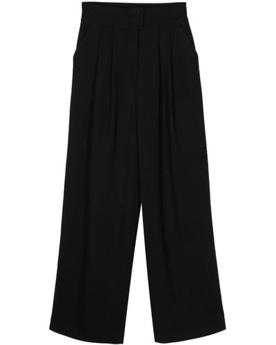 Styland High-waisted Straight Trousers - Black