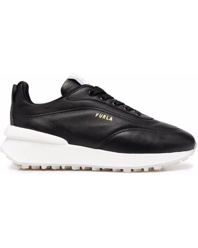 Furla Low-top Lace-up Trainers - Black