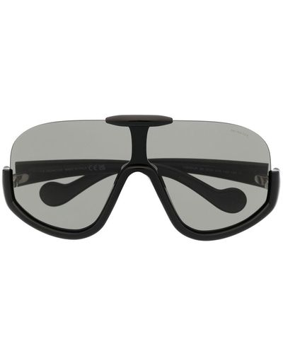 Moncler Shield-frame Sunglasses - Gray