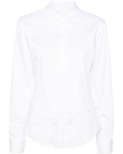 Helmut Lang Chemise à col pointu - Blanc