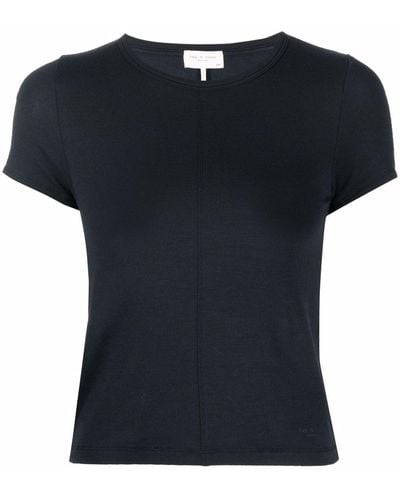 Rag & Bone Seam-detail Stretch-modal T-shirt - Black