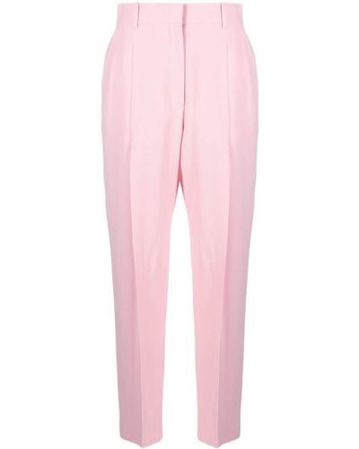Alexander McQueen Plissierte Taillenhose - Pink