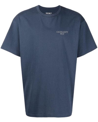 Carhartt ロゴ Tシャツ - ブルー