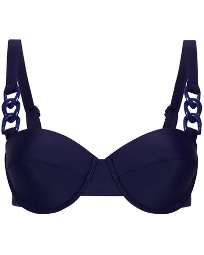 Rebecca Vallance Alba Balconette Bikini Set - Blue