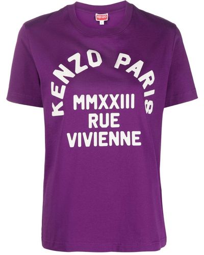KENZO T-shirt con stampa - Viola