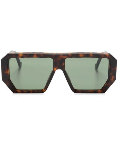 VAVA Eyewear Tortoiseshell Rectangle-frame Sunglasses - Green
