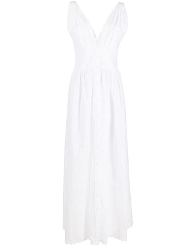 Philosophy Di Lorenzo Serafini Perforated Layered Dress - White