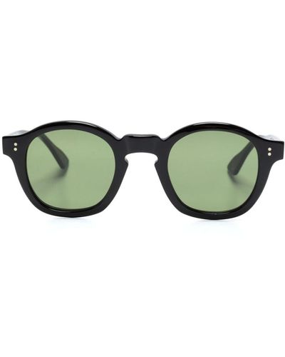 Lesca Mose Round-frame Sunglasses - Green