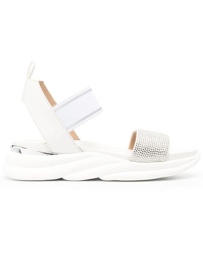 Baldinini Embellished Strap Sandals - White