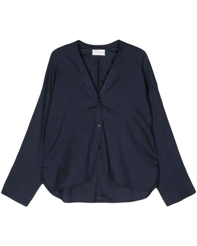 Christian Wijnants Blouse Met V-hals - Blauw