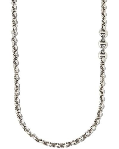 Hoorsenbuhs Collana in argento con diamanti - Metallizzato
