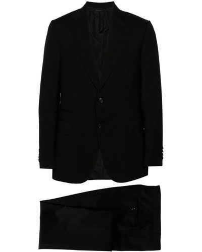 Brioni Single Breasted Wool Suit - Men's - Mohair/cupro/wool/cotton - Black