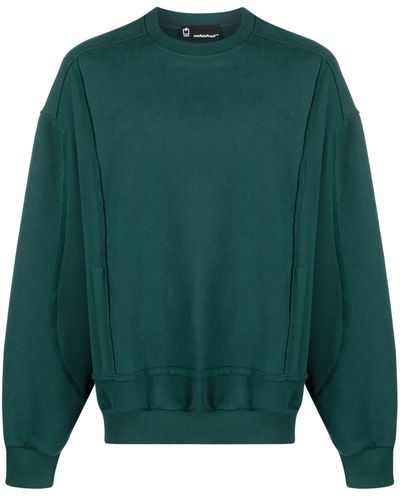 Styland X Notrainproof Panelled Cotton Sweatshirt - Green