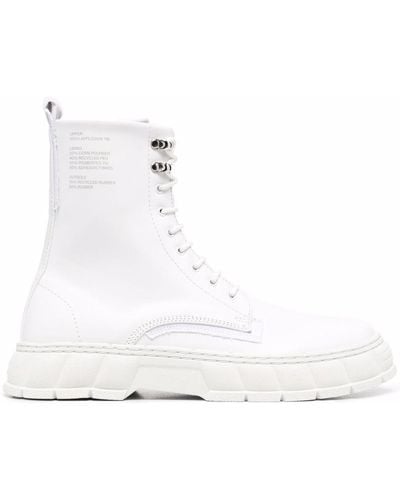 Viron Ankle Lace-up Boots - White