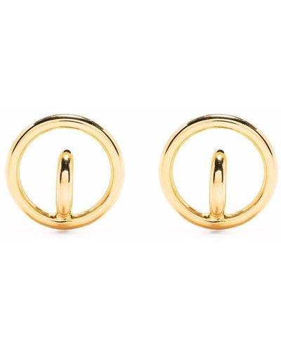 Charlotte Chesnais Small Saturn Earrings - Metallic