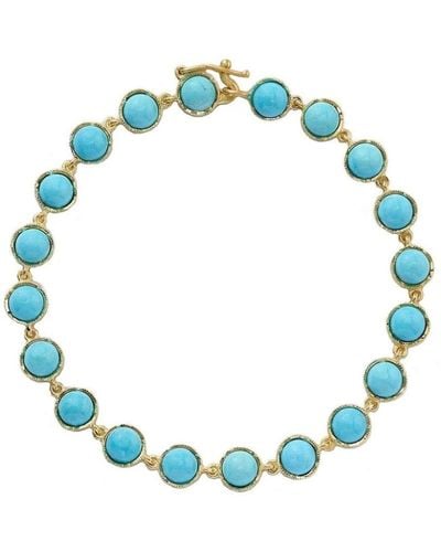 Irene Neuwirth 18kt yellow gold Kingman turquoise bracelet - Azul