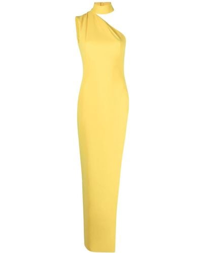 Monot One-Shoulder-Kleid - Gelb