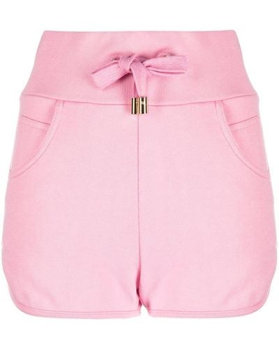 Balmain Shorts Met Logo-reliëf - Roze