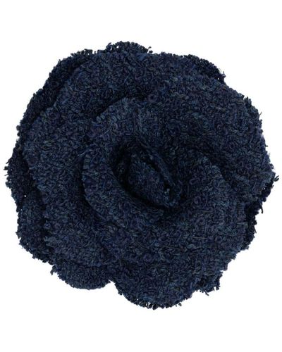 Philosophy Di Lorenzo Serafini Florale Tweed-Brosche - Blau