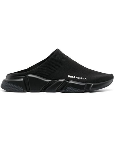 Balenciaga Speed Ml Mule Sneakers - Black