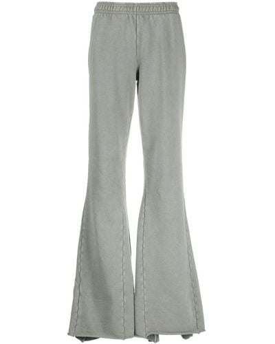 Entire studios Washed Flared Track Pants - Grey
