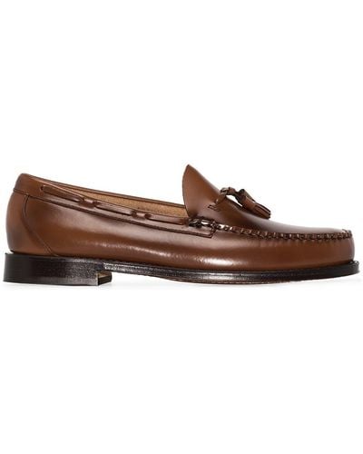 G.H. Bass & Co. Weejuns Larkin Tassel Leather Loafers - Men's - Leather/rubber - Brown