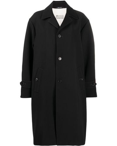 Maison Margiela Oversize Single Breasted Coat - Black
