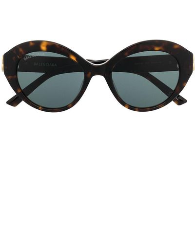 Balenciaga Dynasty Oval-frame Sunglasses - Multicolour