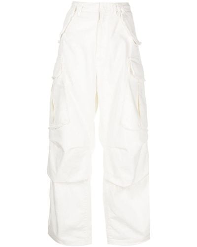 DARKPARK Vivi Wide-leg Cargo Jeans - White