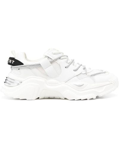 Philipp Plein Sneakers con inserti a rete - Bianco