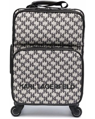 Karl Lagerfeld K/monogram スーツケース - ホワイト