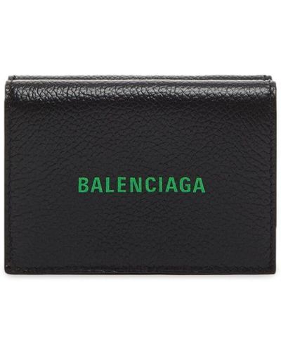 Balenciaga Mini Logo-print Wallet - Black