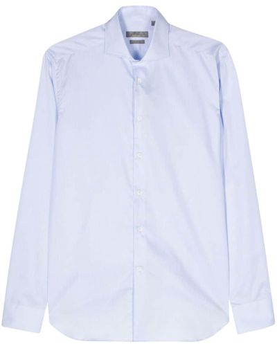 Corneliani Slub-texture Shirt - Blue