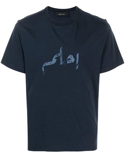 Qasimi グラフィック Tシャツ - ブルー