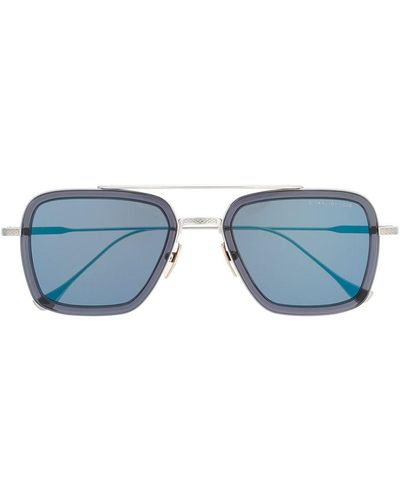 Dita Eyewear Flight Square-frame Sunglasses - Metallic