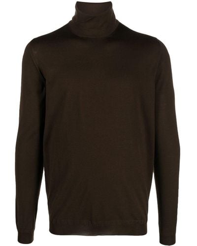 GOES BOTANICAL High-neck Knit Sweater - Black