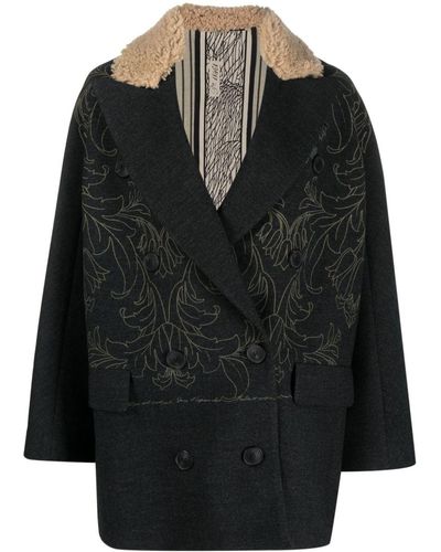 Ibrigu Floral-pattern Wool Jacket - Black