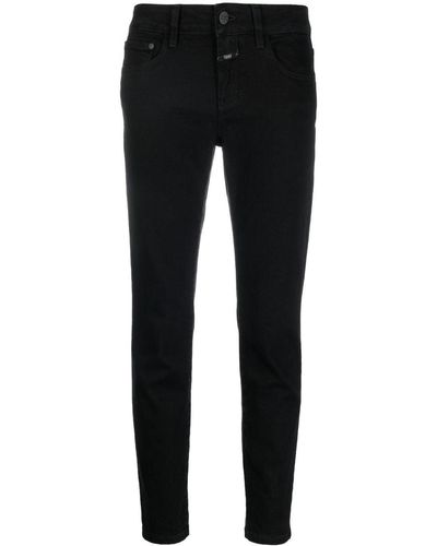 Closed Jeans slim Baker a vita media - Nero