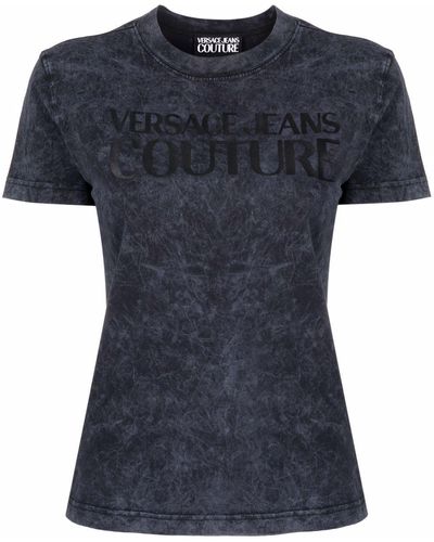 Versace ロゴ Tシャツ - ブルー