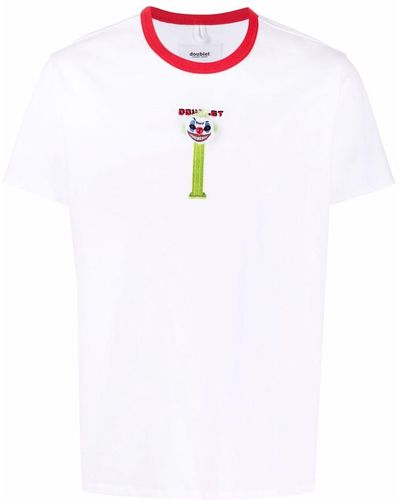 Doublet Besticktes T-Shirt - Weiß