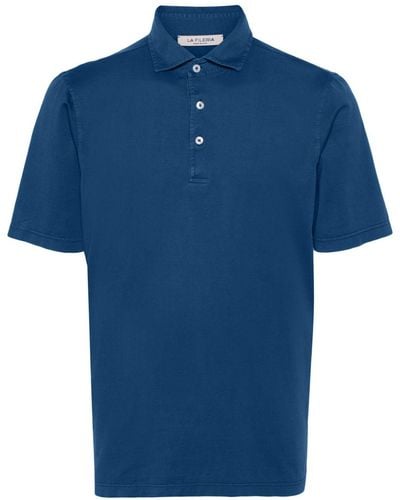 Fileria Cotton Polo Shirt - Blue