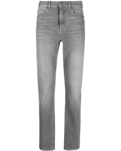 Zadig & Voltaire Cropped-Jeans mit Stone-Wash-Optik - Grau