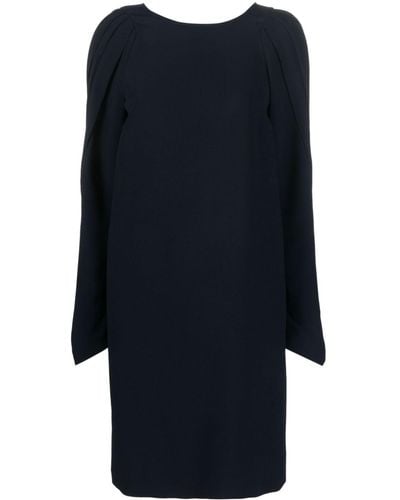 N°21 V-back Long-sleeve Minidress - Blue