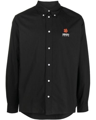 KENZO Button-down Overhemd - Zwart