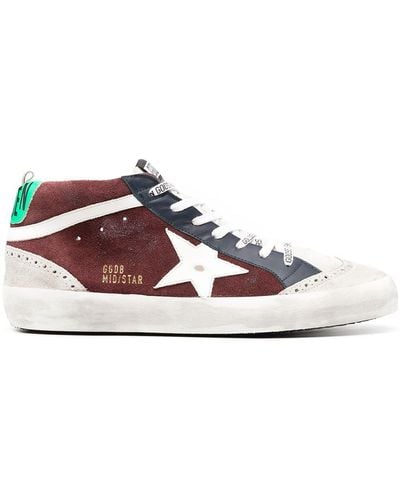 Golden Goose Mid Star High-top Trainers - Grey